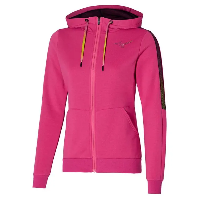 Mizuno Release Sweat Jacket Sangria Sunset Women Jackets