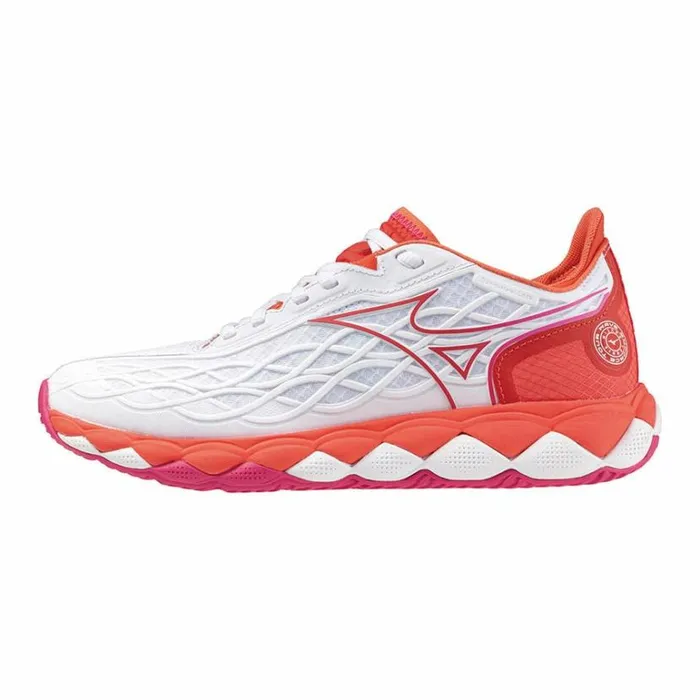 Mizuno WAVE ENFORCE TOUR AC Whiteradiant Redfuchsia Purple Women Tennis