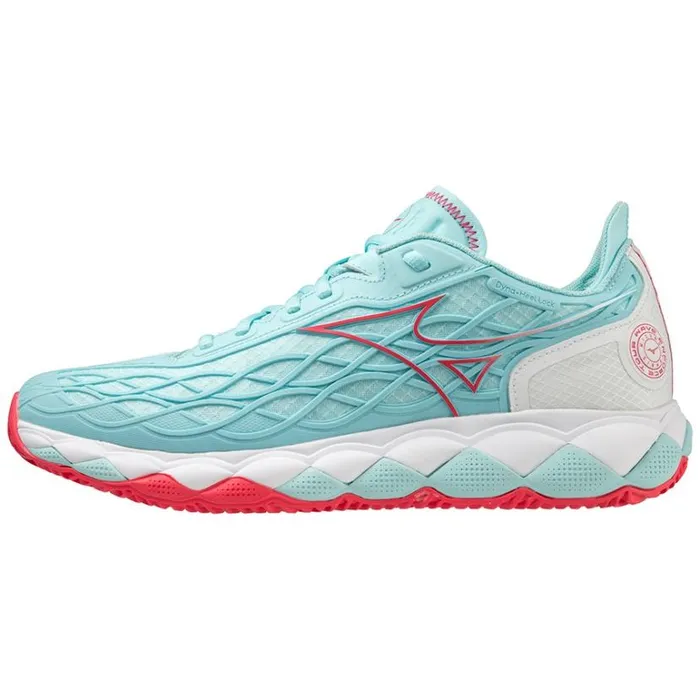 Mizuno WAVE ENFORCE TOUR CC Tanager Turquoisefiery Coral 2white Women Tennis