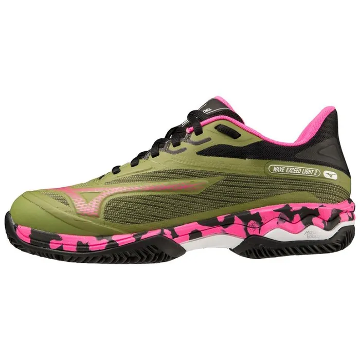 Mizuno WAVE EXCEED LIGHT 2 PADEL Calstgreenpinkgloblack Women Padel