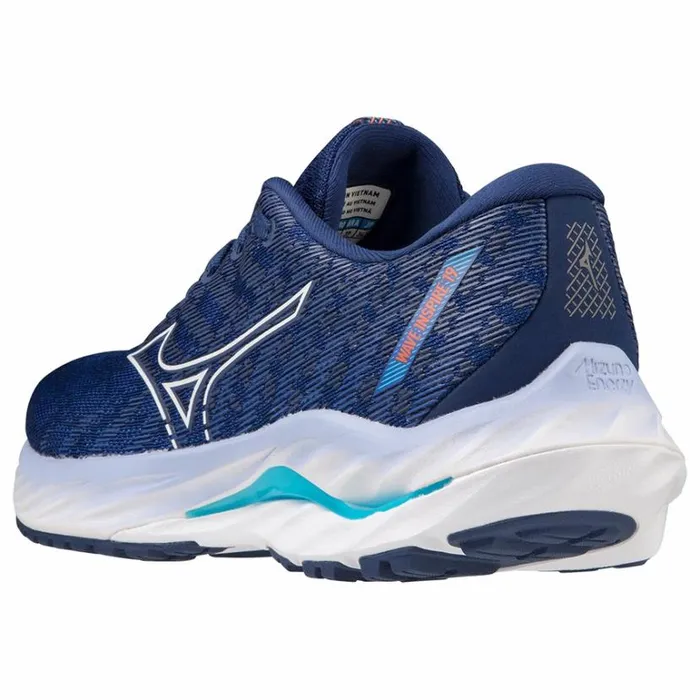 Mizuno WAVE INSPIRE 19 Bdepthswhiteaquarius Women Running Mizuno WAVE INSPIRE 19 Bdepthswhiteaquarius Women Running