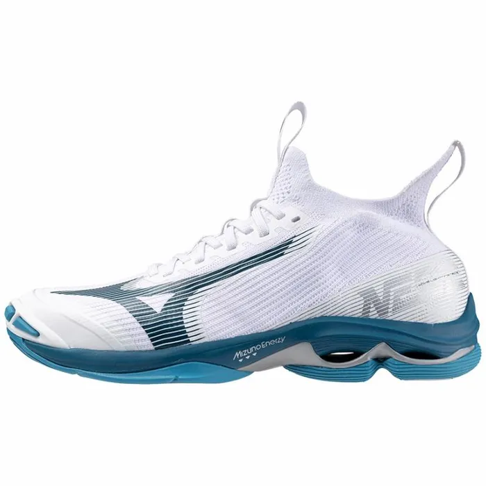 Mizuno WAVE LIGHTNING NEO 2 Whitesailor Bluesilver Women Volleyball
