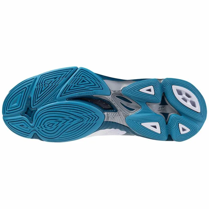 Mizuno WAVE LIGHTNING NEO 2 Whitesailor Bluesilver Women Volleyball Mizuno WAVE LIGHTNING NEO 2 Whitesailor Bluesilver Women Volleyball