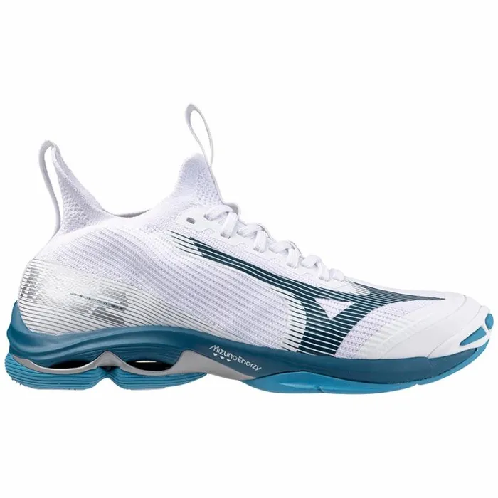 Mizuno WAVE LIGHTNING NEO 2 Whitesailor Bluesilver Women Volleyball Mizuno WAVE LIGHTNING NEO 2 Whitesailor Bluesilver Women Volleyball