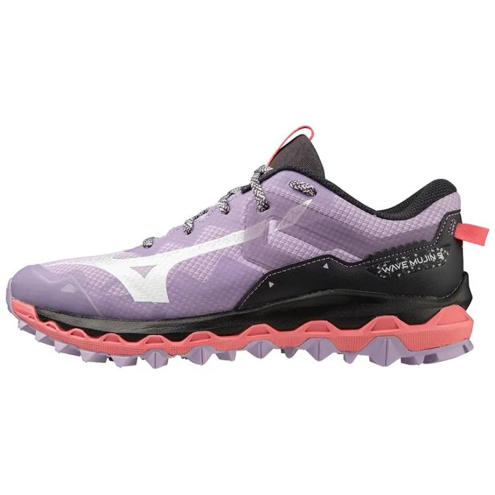 Mizuno WAVE MUJIN 9 Pastel Lilacwhitesun Kissed Coral Women Trail Running