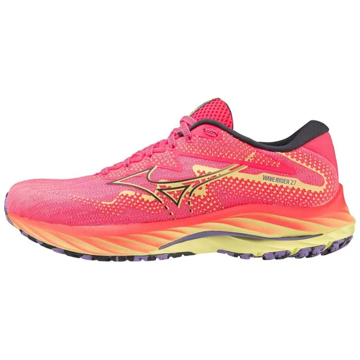 Mizuno WAVE RIDER 27 Hvpinkoblueluminous Women Running