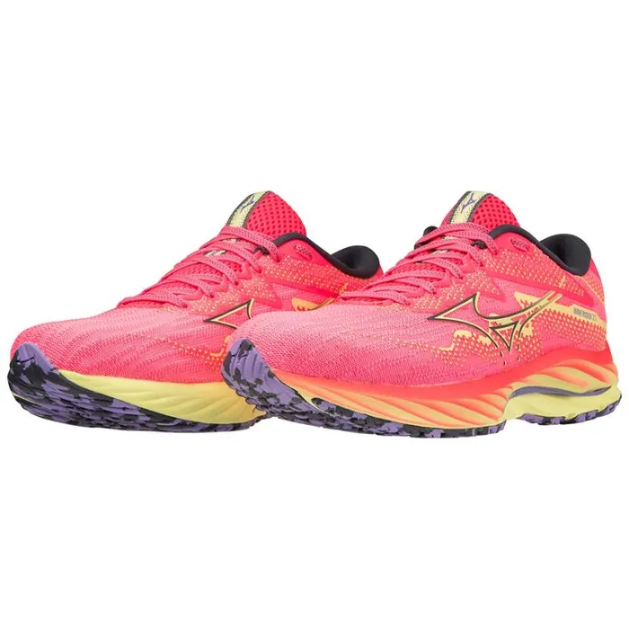 Mizuno WAVE RIDER 27 Hvpinkoblueluminous Women Running Mizuno WAVE RIDER 27 Hvpinkoblueluminous Women Running