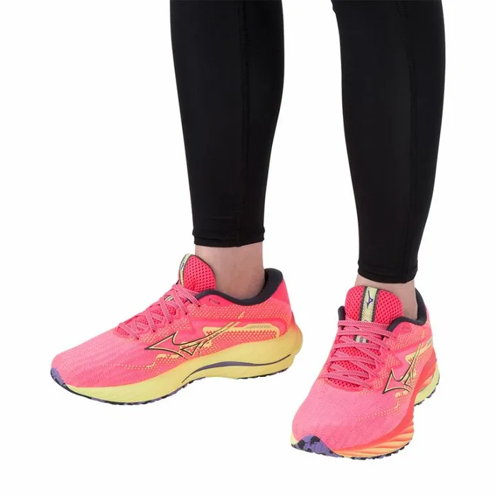 Mizuno WAVE RIDER 27 Hvpinkoblueluminous Women Running Mizuno WAVE RIDER 27 Hvpinkoblueluminous Women Running
