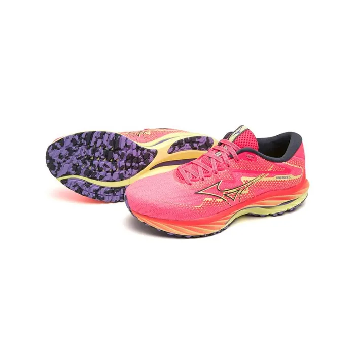 Mizuno WAVE RIDER 27 Hvpinkoblueluminous Women Running Mizuno WAVE RIDER 27 Hvpinkoblueluminous Women Running