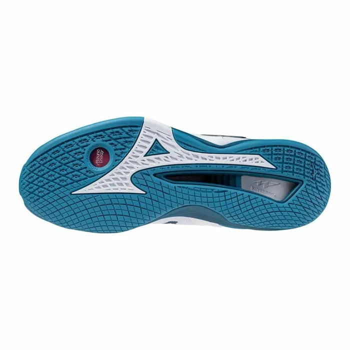 Mizuno WAVE STEALTH NEO Whitesilversailor Blue Women Handball Mizuno WAVE STEALTH NEO Whitesilversailor Blue Women Handball