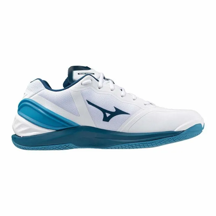 Mizuno WAVE STEALTH NEO Whitesilversailor Blue Women Handball Mizuno WAVE STEALTH NEO Whitesilversailor Blue Women Handball