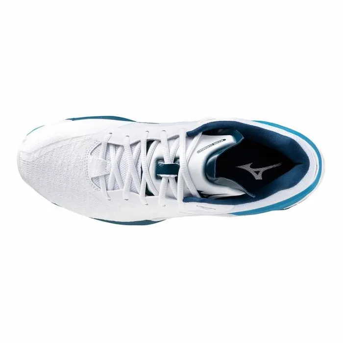 Mizuno WAVE STEALTH NEO Whitesilversailor Blue Women Handball Mizuno WAVE STEALTH NEO Whitesilversailor Blue Women Handball