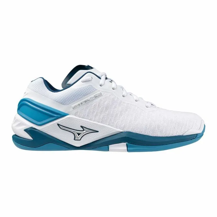 Mizuno WAVE STEALTH NEO Whitesilversailor Blue Women Handball Mizuno WAVE STEALTH NEO Whitesilversailor Blue Women Handball