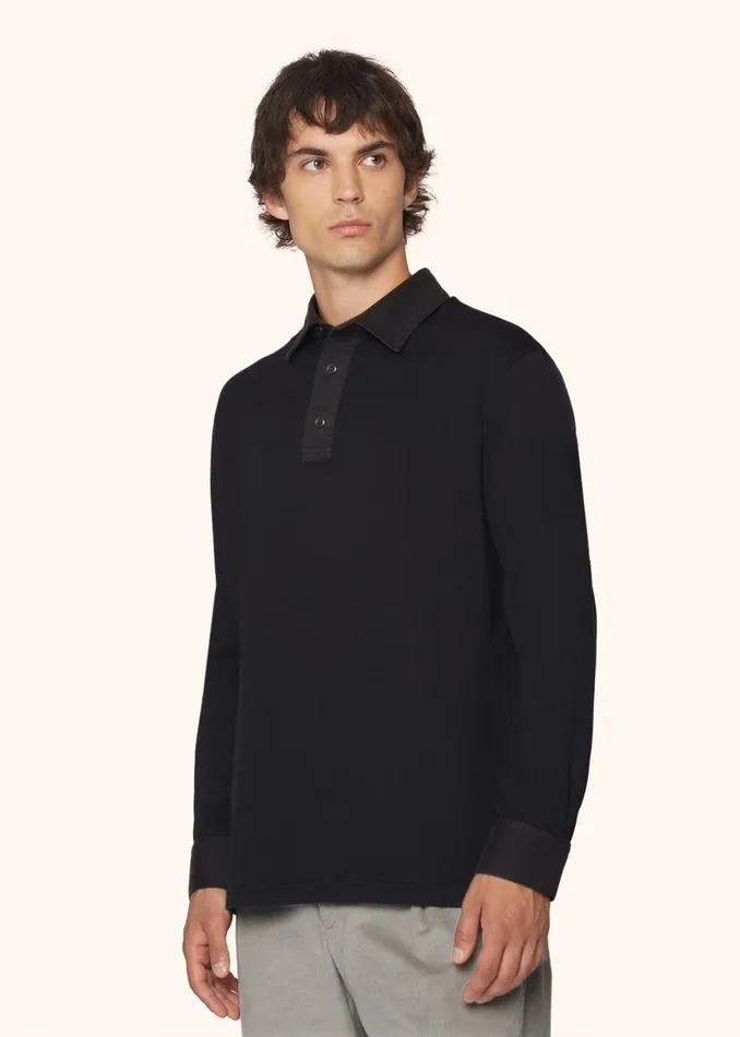 MONOCHROME JERSEY POLO SHIRT Men Kiton Polo And TShirts MONOCHROME JERSEY POLO SHIRT Men Kiton Polo And TShirts