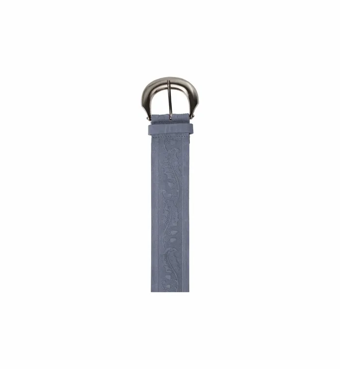 MOS MOSH Accessories Women MMEmbossed Suede Waist Belt Cashmere Blue MOS MOSH Accessories Women MMEmbossed Suede Waist Belt Cashmere Blue