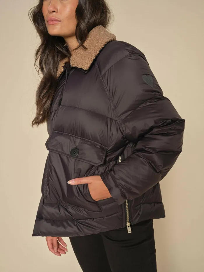 MOS MOSH Jackets and Coats Women MMRidel Quilt Down Jacket Black MOS MOSH Jackets and Coats Women MMRidel Quilt Down Jacket Black