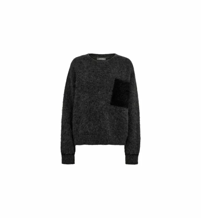 MOS MOSH Knits Women MMAilia Mohair Knit Phantom MOS MOSH Knits Women MMAilia Mohair Knit Phantom