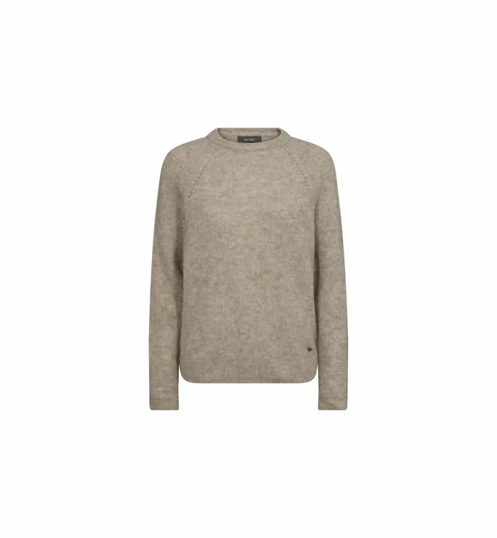 MOS MOSH Knits Women MMTammy Thora Knit Feather Gray MOS MOSH Knits Women MMTammy Thora Knit Feather Gray