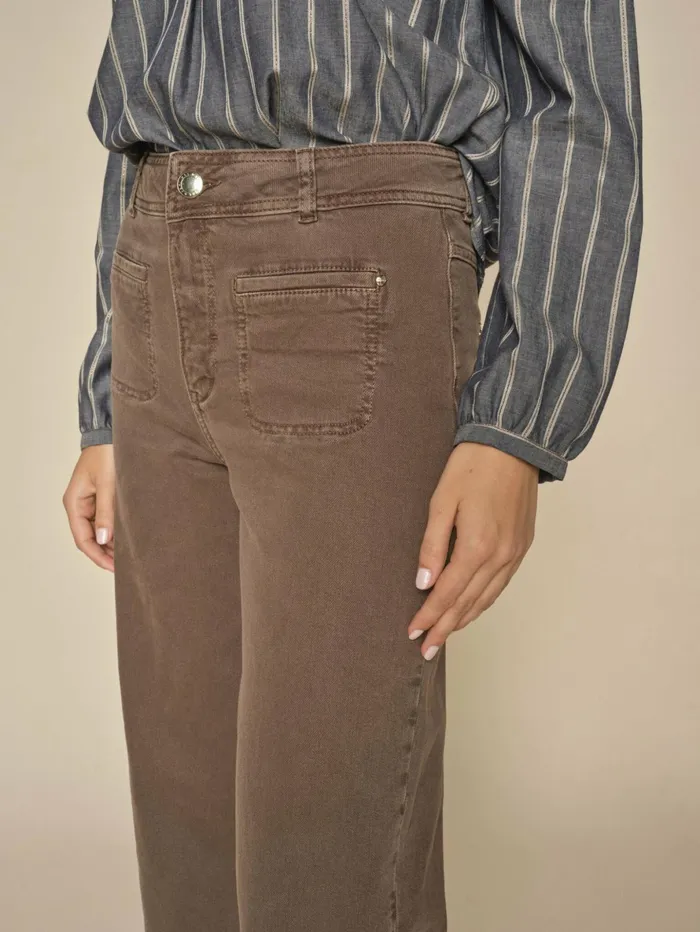 MOS MOSH Pants Women MMSoey Everton Pant Rain Drum MOS MOSH Pants Women MMSoey Everton Pant Rain Drum