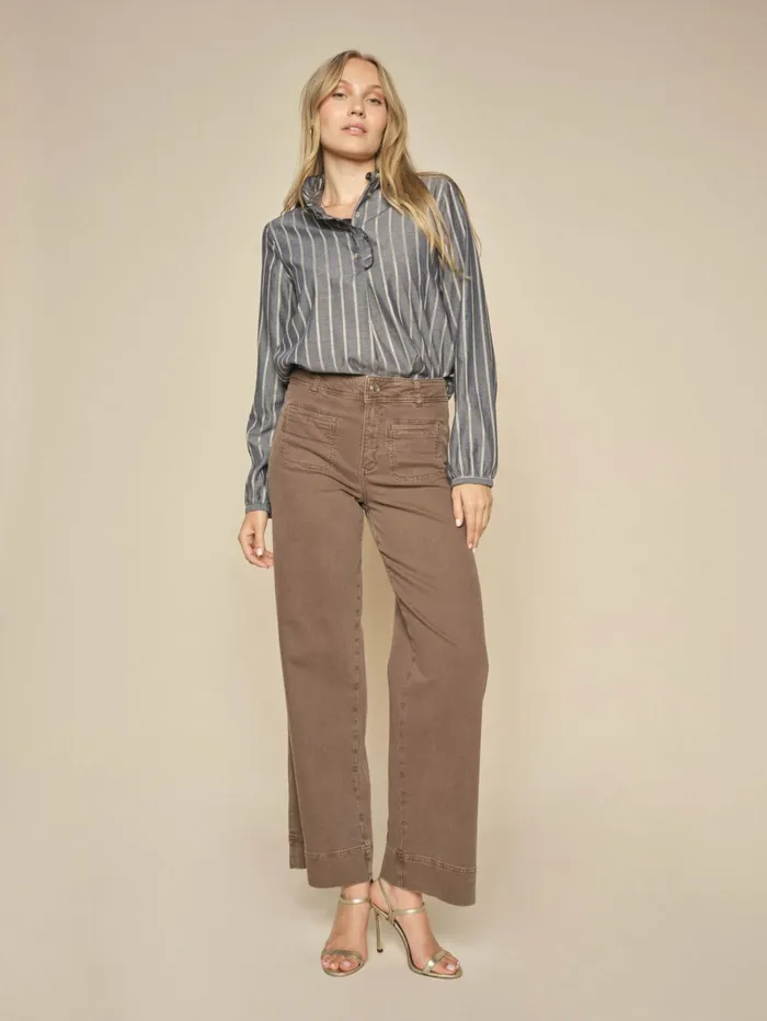 MOS MOSH Pants Women MMSoey Everton Pant Rain Drum MOS MOSH Pants Women MMSoey Everton Pant Rain Drum
