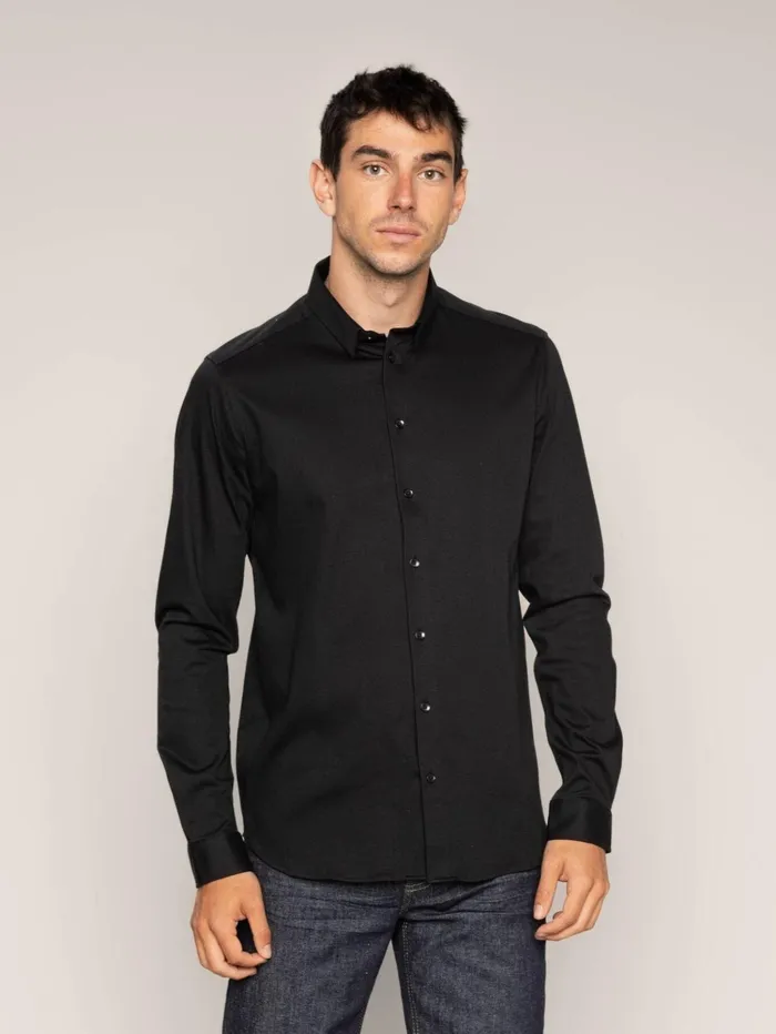 MOS MOSH Shirts Men MMGMarley Jersey Shirt Black