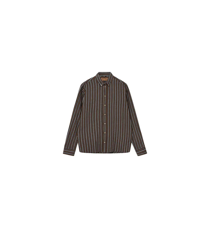 MOS MOSH Shirts Men MMGTheo Stripe Shirt Navy Stripe MOS MOSH Shirts Men MMGTheo Stripe Shirt Navy Stripe