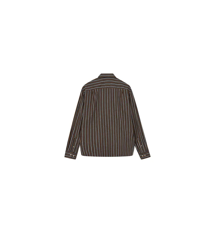 MOS MOSH Shirts Men MMGTheo Stripe Shirt Navy Stripe MOS MOSH Shirts Men MMGTheo Stripe Shirt Navy Stripe