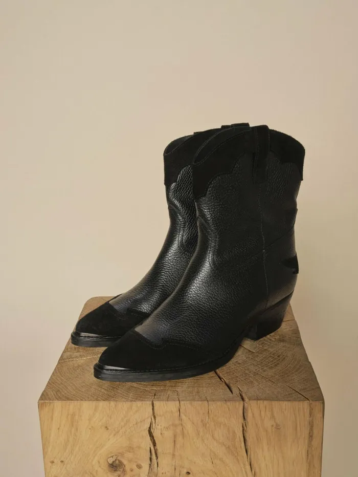 MOS MOSH Shoes Women MMDarwin Leather Boot Black