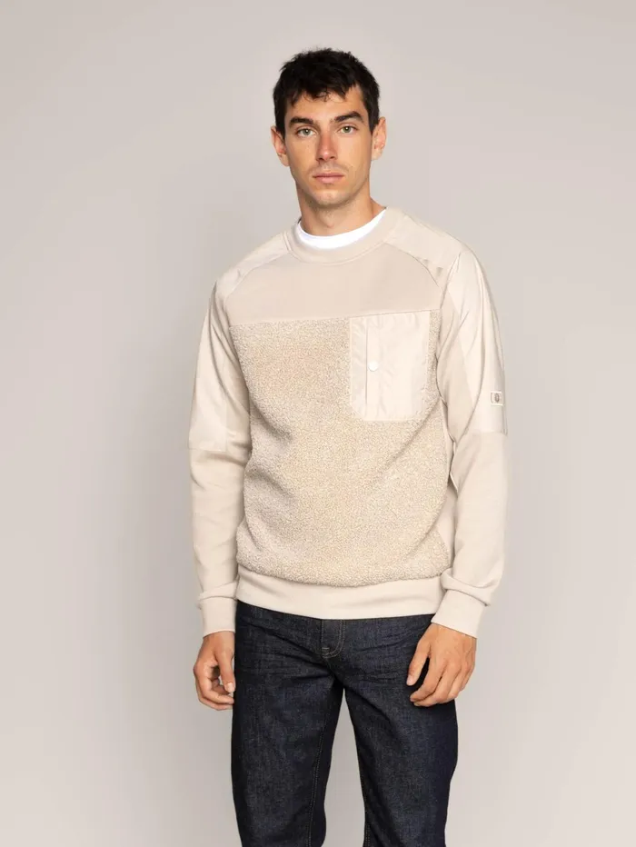 MOS MOSH Sweatshirts Men MMGGlover Crew Sweat Soft Kit MOS MOSH Sweatshirts Men MMGGlover Crew Sweat Soft Kit