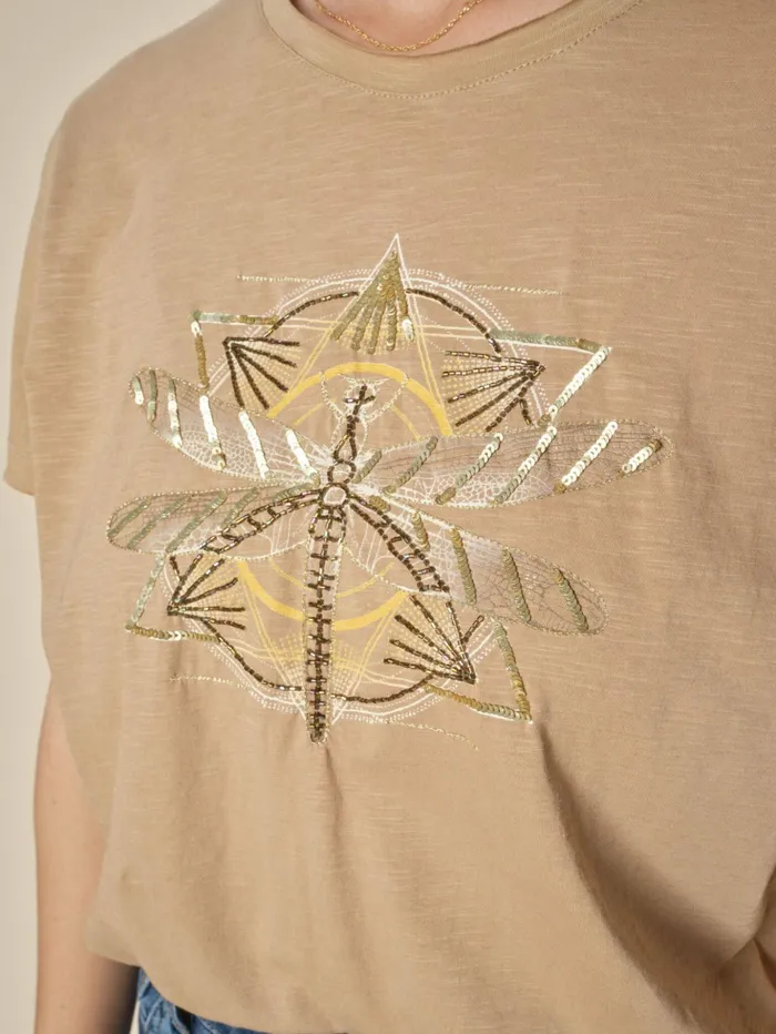 MOS MOSH Tees Women MMGull OSS Deco Tee Tannin MOS MOSH Tees Women MMGull OSS Deco Tee Tannin