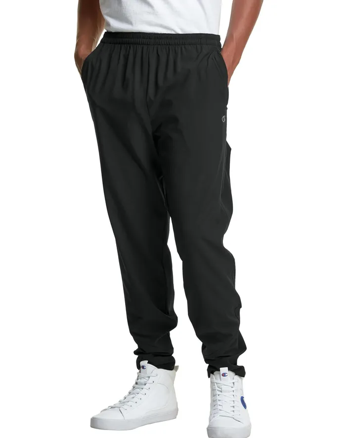 Mvp Pants Moisture Wicking C Logo 305034 Black Men Champion Pants and Joggers
