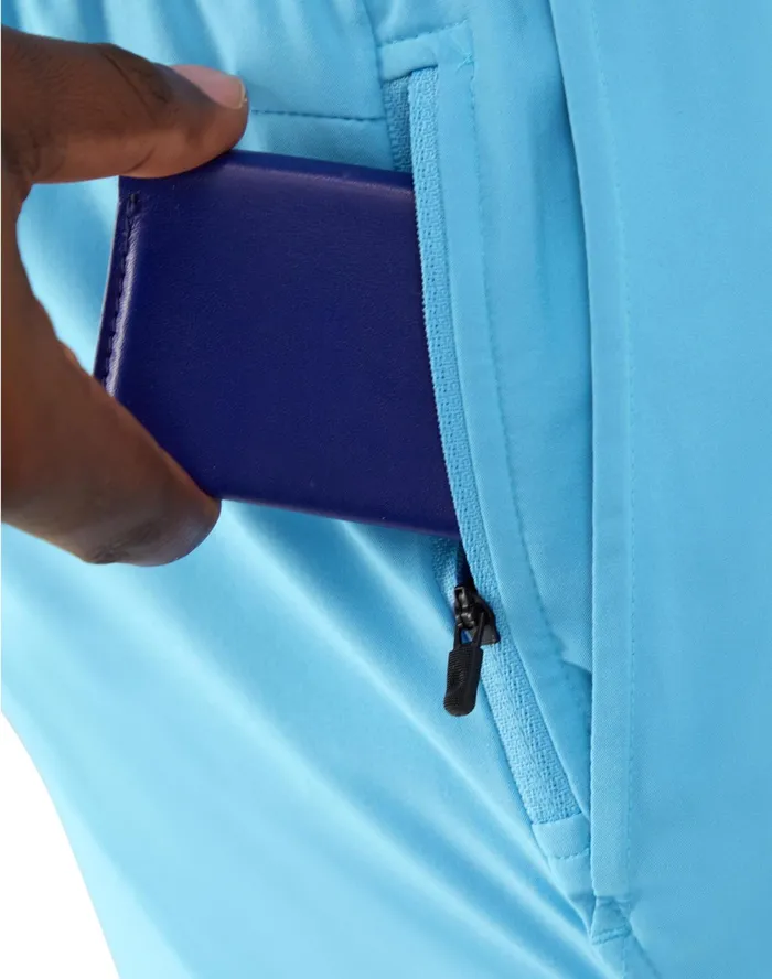 Mvp Shorts With Total Support Pouch Moisture Wicking C Logo 7034 Raindrop Blue Men Champion Shorts