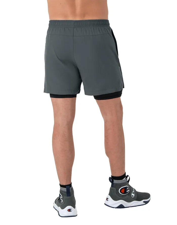 Mvp Shorts With Total Support Pouch Moisture Wicking C Logo 7034 Stealth Men Champion Shorts