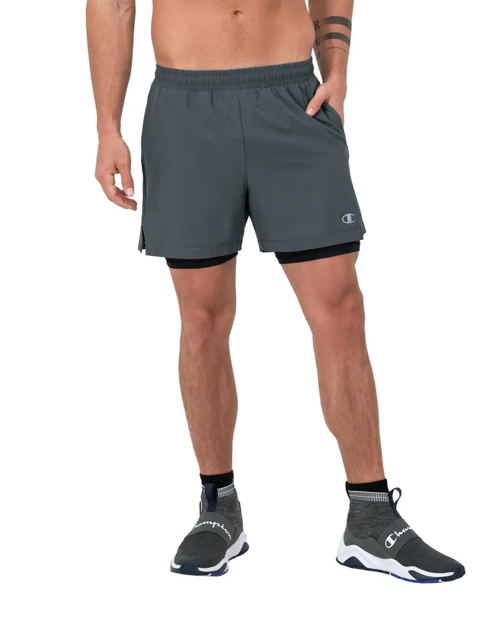 Mvp Shorts With Total Support Pouch Moisture Wicking C Logo 7034 Stealth Men Champion Shorts