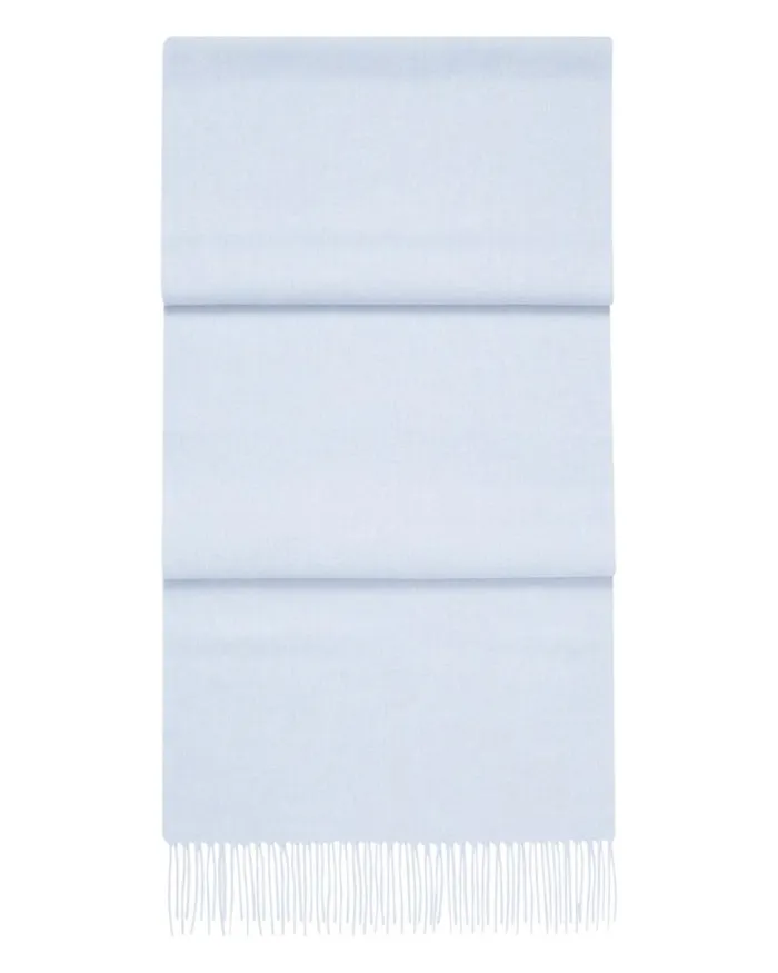 NPeal Cashmere Scarves WomenMen Unisex Large Woven Cashmere Scarf Cornflower Blue