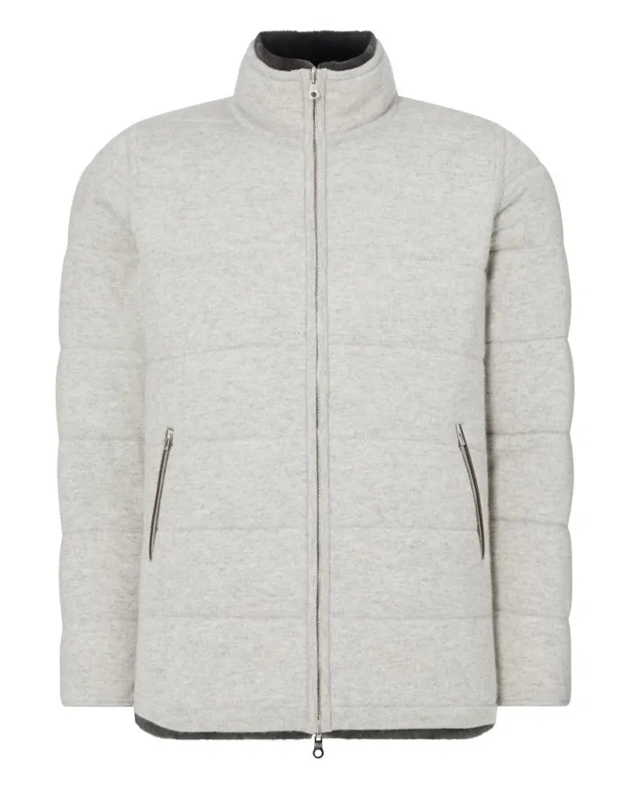 NPeal Coats and Jackets Men Whistler Fur Quilted Jacket Fumo Grey