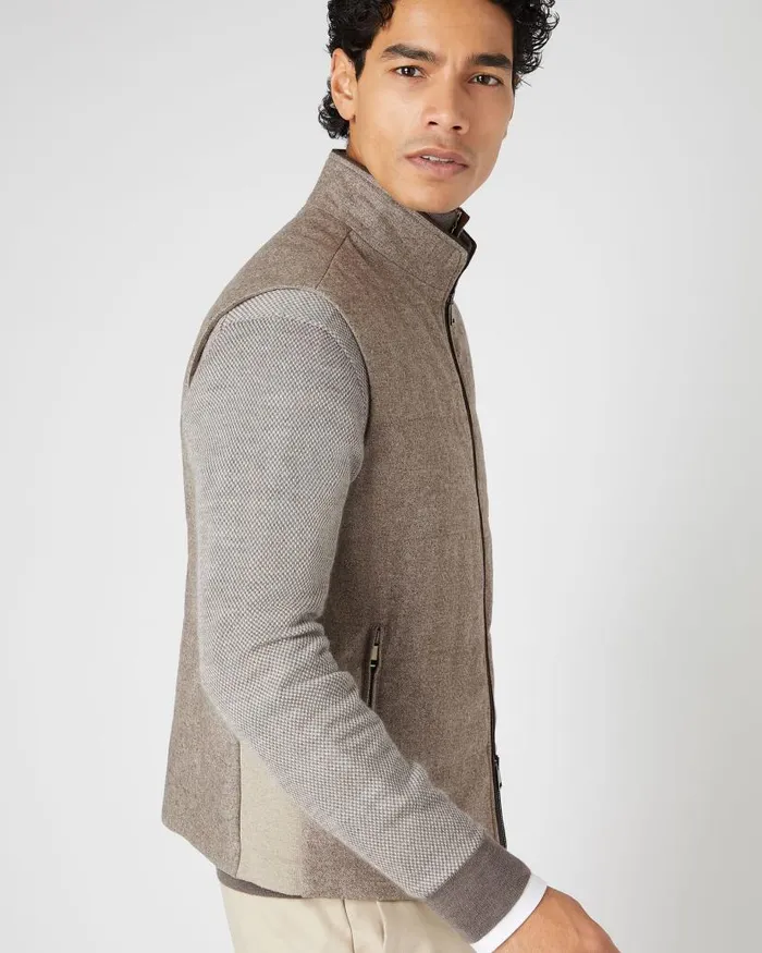 NPeal Gilets and Waistcoats Men Belgravia Wool Blend Gilet Brown