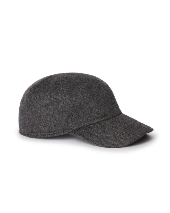 NPeal Hats WomenMen Unisex Cashmere Cap Dark Grey