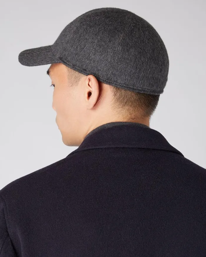 NPeal Hats WomenMen Unisex Cashmere Cap Dark Grey