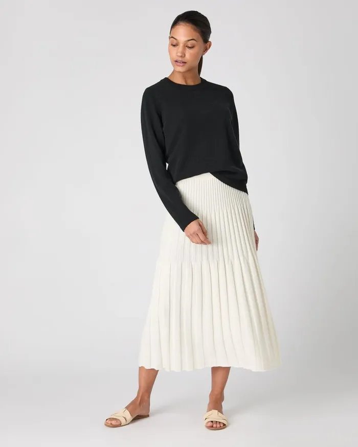 NPeal Round Necks Women Hallie Round Neck Cashmere Jumper Black