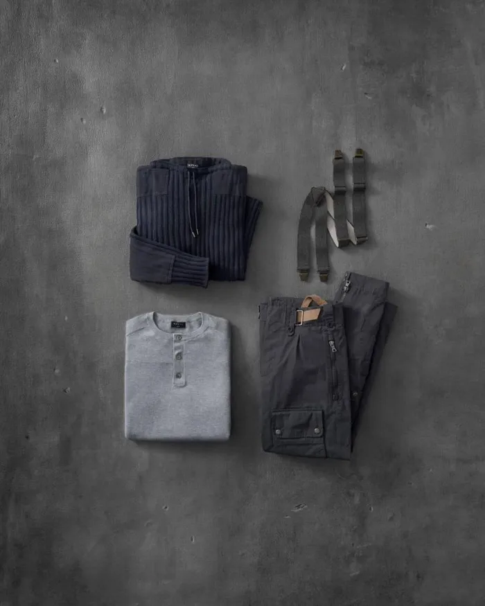 NPeal Trousers Men 007 Combat Trousers Grey