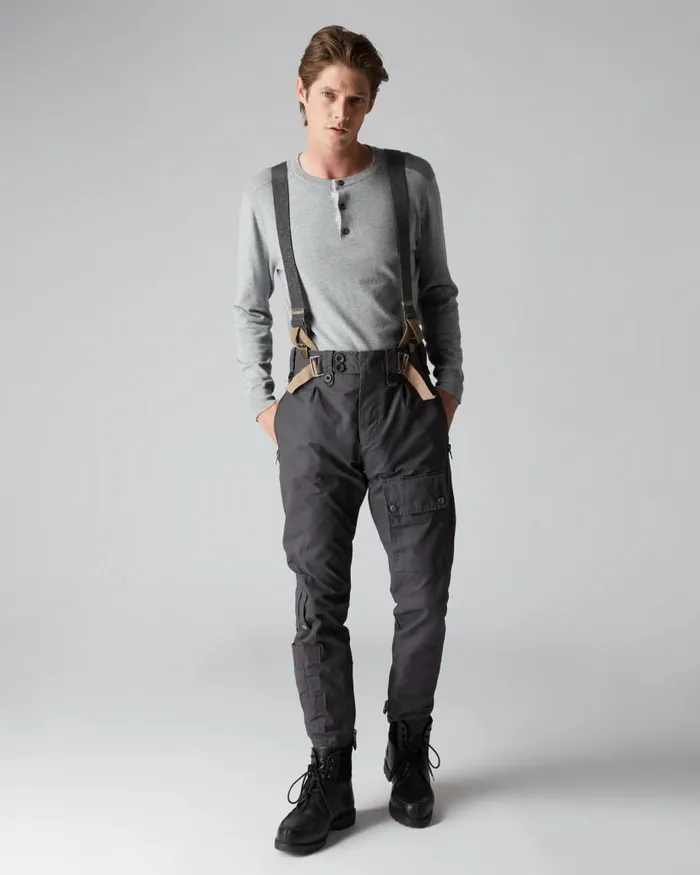 NPeal Trousers Men 007 Combat Trousers Grey