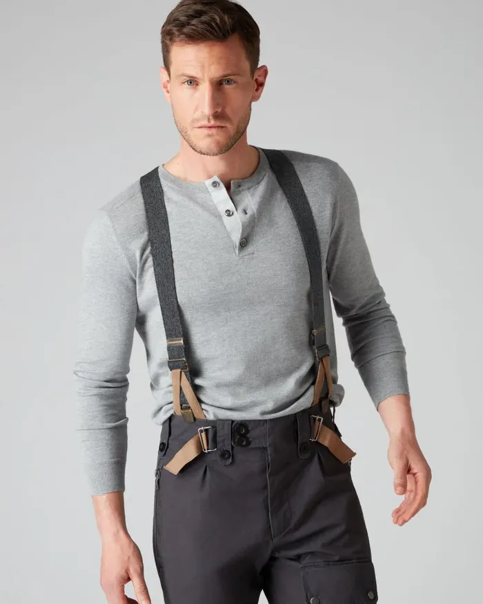 NPeal Trousers Men 007 Combat Trousers Grey