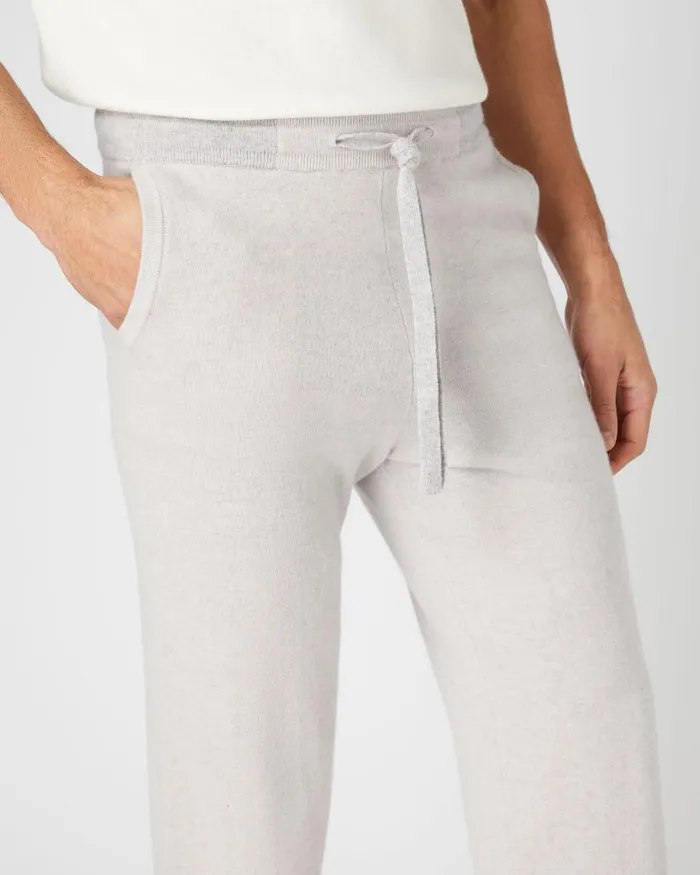 NPeal Trousers Men Brompton Cashmere Jogger Pebble Grey