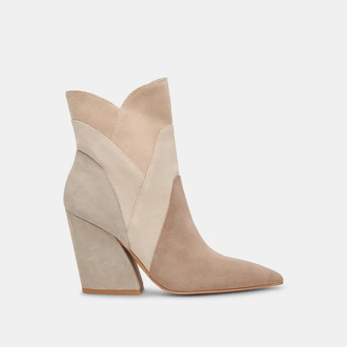 Neena Booties Taupe Multi Suede Women Dolce Vita Boots and Booties