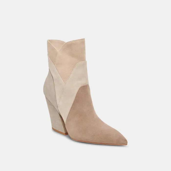Neena Booties Taupe Multi Suede Women Dolce Vita Boots and Booties