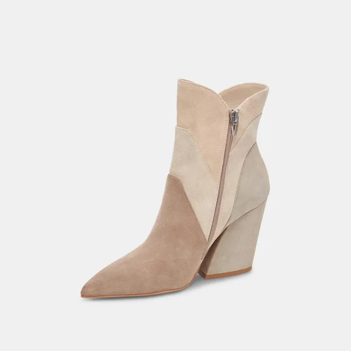 Neena Booties Taupe Multi Suede Women Dolce Vita Boots and Booties