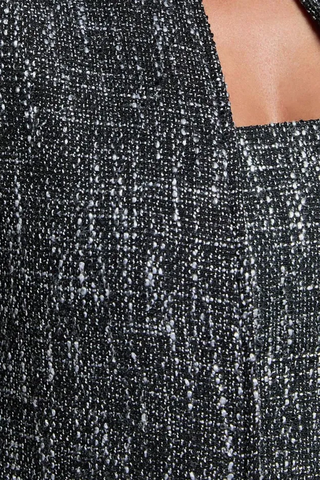 Olympia Jacket 8211 Long Sleeve Boucle Jacket In Black Women Showpo Blazers