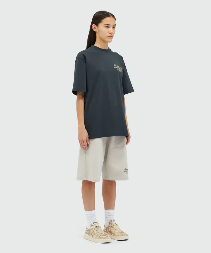Organic Cotton 034Fantastic Green Burro Studio034 Navy Blue TShirt WomenMen MSGM Tshirts