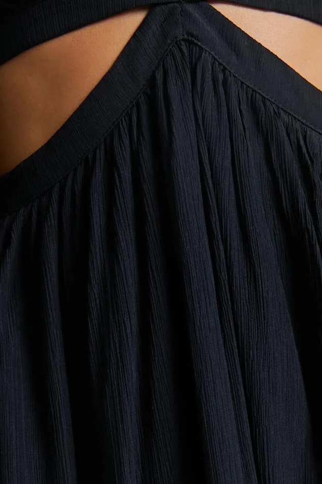 Paige Maxi Dress 8211 Side Cut Out Balloon Sleeve Dress In Black Women Showpo Curve Clothes